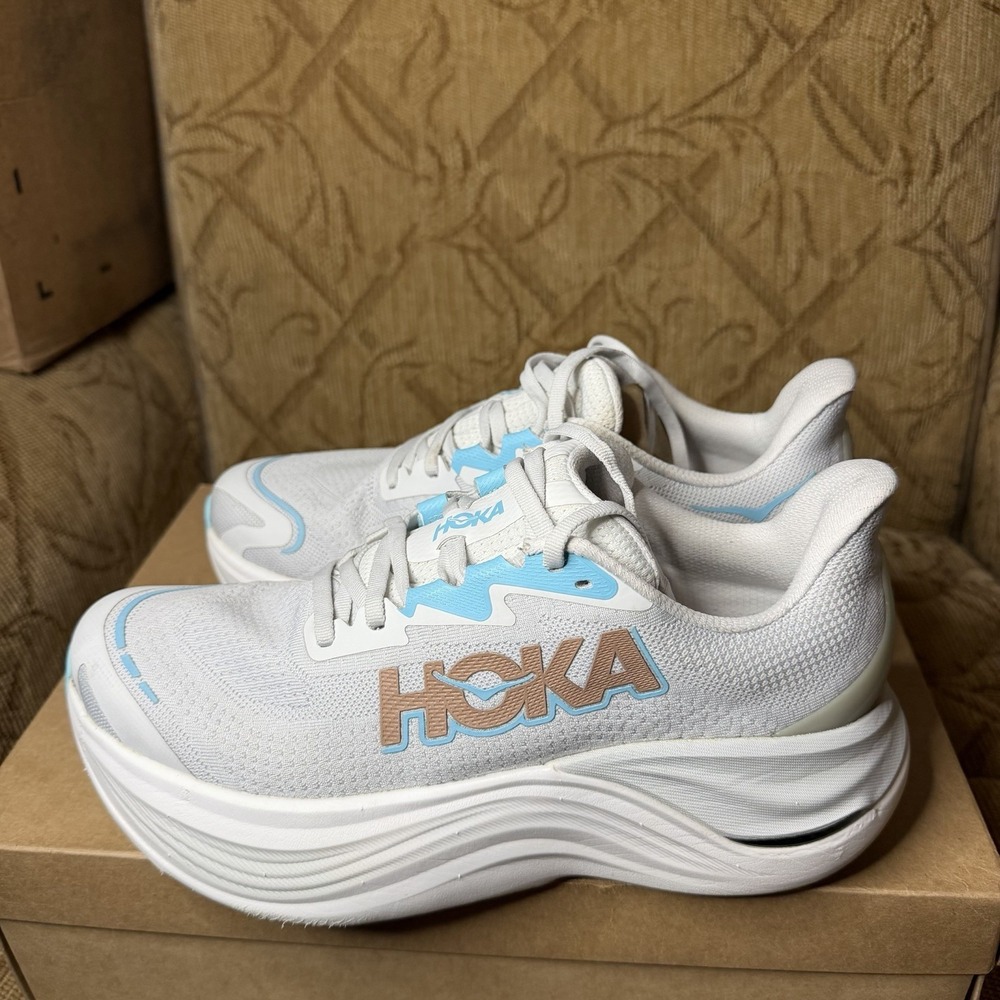 Hoka One One Skyward X Shoes Womens Size 9 B Cosmic Grey Rose Gold 1147912 CYRS